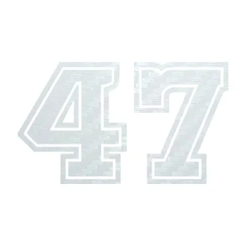 Polep vozidla SAMOLEPKA Startovní číslo 47 typ 5 (51 - 3D karbon bílý) NA AUTO, NÁLEPKA, FÓLIE, POLEP, TUNING, VLASTNÍ TEXT, TISK, AUTOSAMOLEPKY.cz, POLEPY, OBRÁZEK, LOGO, SAMOLEPKY