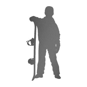 Samolepicí dekorace na vozidlo Snowboard 039 levá (41 - grafitová metalíza) SAMOLEPKA NA AUTO, NÁLEPKA, FÓLIE, POLEP, TUNING, VLASTNÍ TEXT, TISK, AUTOSAMOLEPKY.cz, POLEPY, OBRÁZEK, LOGO, 3D STICKERS