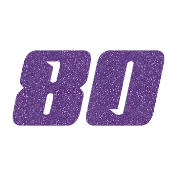 Polep vozidla SAMOLEPKA Startovní číslo 80 typ 6 (87 - Ultra Metalic fialová) NA AUTO, NÁLEPKA, FÓLIE, POLEP, TUNING, VLASTNÍ TEXT, TISK, AUTOSAMOLEPKY.cz, POLEPY, OBRÁZEK, LOGO, SAMOLEPKY