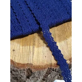 Krajka Krajka / vsadka paličkovaná šíře 10 mm modrá tmavá