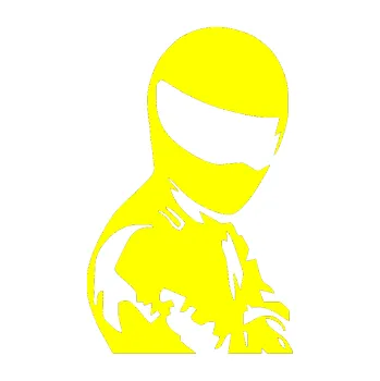 Samolepicí dekorace na vozidlo Stig pravá (05 - žlutá citron) SAMOLEPKA NA AUTO, NÁLEPKA, FÓLIE, POLEP, TUNING, VLASTNÍ TEXT, TISK, AUTOSAMOLEPKY.cz, POLEPY, OBRÁZEK, LOGO, 3D STICKERS