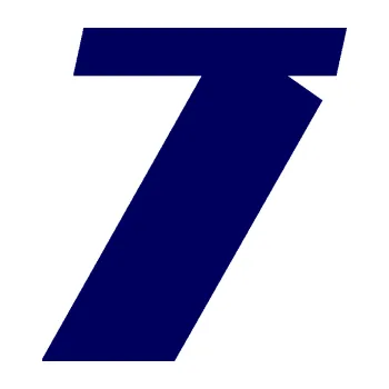 Polep vozidla Startovní číslo 7 typ 6 (23 - tmavě modrá) SAMOLEPKA NA AUTO, NÁLEPKA, FÓLIE, POLEP, TUNING, VLASTNÍ TEXT, TISK, AUTOSAMOLEPKY.cz, POLEPY, OBRÁZEK, LOGO, 3D STICKERS