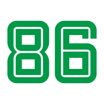 Polep vozidla Startovní číslo 86 typ 7 (12 - zelená) SAMOLEPKA NA AUTO, NÁLEPKA, FÓLIE, POLEP, TUNING, VLASTNÍ TEXT, TISK, AUTOSAMOLEPKY.cz, POLEPY, OBRÁZEK, LOGO, 3D STICKERS