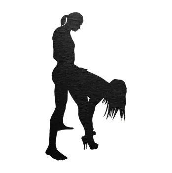 Polep vozidla Sexy siluety 032 (63 - škrábaný kov černý) SAMOLEPKA NA AUTO, NÁLEPKA, FÓLIE, POLEP, TUNING, VLASTNÍ TEXT, TISK, AUTOSAMOLEPKY.cz, POLEPY, OBRÁZEK, LOGO, 3D STICKERS