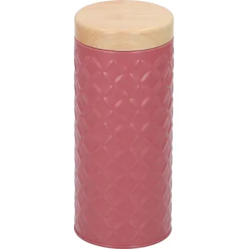 Dóza na potraviny EDCO Plechová dóza na potraviny, 18 x 7,6 cm, starorůžová 483318