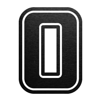 Polep vozidla Startovní číslo 0 typ 5 (63 - škrábaný kov černý) SAMOLEPKA NA AUTO, NÁLEPKA, FÓLIE, POLEP, TUNING, VLASTNÍ TEXT, TISK, AUTOSAMOLEPKY.cz, POLEPY, OBRÁZEK, LOGO, 3D STICKERS