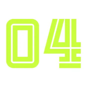 Polep vozidla Startovní číslo 04 typ 7 (27 - limetová) SAMOLEPKA NA AUTO, NÁLEPKA, FÓLIE, POLEP, TUNING, VLASTNÍ TEXT, TISK, AUTOSAMOLEPKY.cz, POLEPY, OBRÁZEK, LOGO, 3D STICKERS