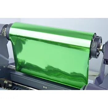 Laminovací fólie INTEC Tonerová efektová fólie na roli 320 mm x 300 m metalická zelená 3" INTFIM75320V