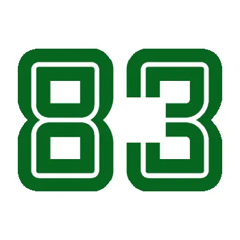 Polep vozidla Startovní číslo 83 typ 7 (20 - tmavě zelená) SAMOLEPKA NA AUTO, NÁLEPKA, FÓLIE, POLEP, TUNING, VLASTNÍ TEXT, TISK, AUTOSAMOLEPKY.cz, POLEPY, OBRÁZEK, LOGO, 3D STICKERS