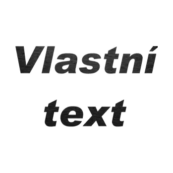 Polep vozidla Vlastní text - Arial Black kurzíva (63 - škrábaný kov černý) SAMOLEPKA NA AUTO, NÁLEPKA, FÓLIE, POLEP, TUNING, VLASTNÍ TEXT, TISK, AUTOSAMOLEPKY.cz, POLEPY, OBRÁZEK, LOGO, 3D STICKERS