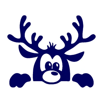 Samolepící dekorace SAMOLEPKA Sob 002 pravá vykukuje (23 - tmavě modrá) NA AUTO, NÁLEPKA, FÓLIE, POLEP, TUNING, VLASTNÍ TEXT, TISK, AUTOSAMOLEPKY.cz, POLEPY, OBRÁZEK, LOGO, SAMOLEPKY