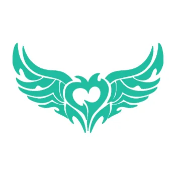 Polep vozidla Tetování 211 levá srdce na zadní okno (25 - tyrkysová) SAMOLEPKA NA AUTO, NÁLEPKA, FÓLIE, POLEP, TUNING, VLASTNÍ TEXT, TISK, AUTOSAMOLEPKY.cz, POLEPY, OBRÁZEK, LOGO, 3D STICKERS