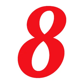 Polep vozidla Startovní číslo 8 typ 3 (10 - červená) SAMOLEPKA NA AUTO, NÁLEPKA, FÓLIE, POLEP, TUNING, VLASTNÍ TEXT, TISK, AUTOSAMOLEPKY.cz, POLEPY, OBRÁZEK, LOGO, 3D STICKERS