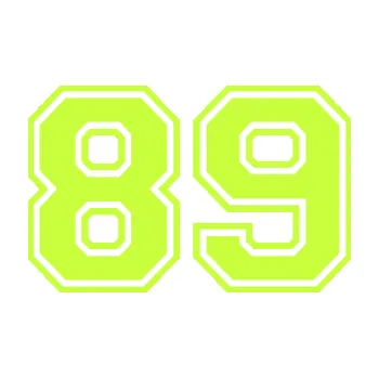 Polep vozidla Startovní číslo 89 typ 4 (27 - limetová) SAMOLEPKA NA AUTO, NÁLEPKA, FÓLIE, POLEP, TUNING, VLASTNÍ TEXT, TISK, AUTOSAMOLEPKY.cz, POLEPY, OBRÁZEK, LOGO, 3D STICKERS