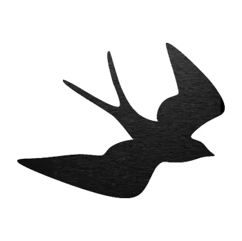 Samolepicí dekorace na vozidlo Vlaštovka 001 pravá (63 - škrábaný kov černý) SAMOLEPKA NA AUTO, NÁLEPKA, FÓLIE, POLEP, TUNING, VLASTNÍ TEXT, TISK, AUTOSAMOLEPKY.cz, POLEPY, OBRÁZEK, LOGO, 3D STICKERS