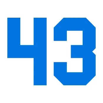 Polep vozidla Startovní číslo 43 (11 - modrá oceán) SAMOLEPKA NA AUTO, NÁLEPKA, FÓLIE, POLEP, TUNING, VLASTNÍ TEXT, TISK, AUTOSAMOLEPKY.cz, POLEPY, OBRÁZEK, LOGO, 3D STICKERS