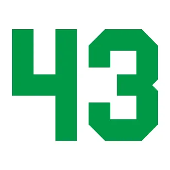 Polep vozidla Startovní číslo 43 (12 - zelená) SAMOLEPKA NA AUTO, NÁLEPKA, FÓLIE, POLEP, TUNING, VLASTNÍ TEXT, TISK, AUTOSAMOLEPKY.cz, POLEPY, OBRÁZEK, LOGO, 3D STICKERS