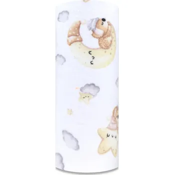 Plena Ega Kids Flanelová plena - medvídek na měsíci šedý