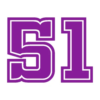 Polep vozidla SAMOLEPKA Startovní číslo 51 typ 5 (14 - fialová) NA AUTO, NÁLEPKA, FÓLIE, POLEP, TUNING, VLASTNÍ TEXT, TISK, AUTOSAMOLEPKY.cz, POLEPY, OBRÁZEK, LOGO, SAMOLEPKY