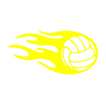 Samolepicí dekorace na vozidlo Volejbalový míč 002 pravá (05 - žlutá citron) SAMOLEPKA NA AUTO, NÁLEPKA, FÓLIE, POLEP, TUNING, VLASTNÍ TEXT, TISK, AUTOSAMOLEPKY.cz, POLEPY, OBRÁZEK, LOGO, 3D STICKERS