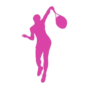 Polep vozidla Tenista 015 pravá (16 - růžová) SAMOLEPKA NA AUTO, NÁLEPKA, FÓLIE, POLEP, TUNING, VLASTNÍ TEXT, TISK, AUTOSAMOLEPKY.cz, POLEPY, OBRÁZEK, LOGO, 3D STICKERS