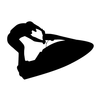 Polep vozidla SAMOLEPKA NA AUTO Vodní skútr 002 pravá (01 - černá) NÁLEPKA, FÓLIE, POLEP, TUNING, VLASTNÍ TEXT, TISK, AUTOSAMOLEPKY.cz, POLEPY, OBRÁZEK, LOGO, SAMOLEPKY