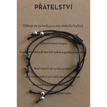 Náramek Provázkový náramek PŘÁTELSTVÍ - 2 ks