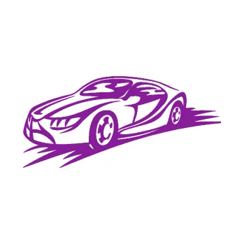 Polep vozidla SAMOLEPKA Závodní auto 007 levá (14 - fialová) NA AUTO, NÁLEPKA, FÓLIE, POLEP, TUNING, VLASTNÍ TEXT, TISK, AUTOSAMOLEPKY.cz, POLEPY, OBRÁZEK, LOGO, SAMOLEPKY