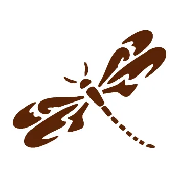 Samolepící dekorace SAMOLEPKA Vážka 001 levá (15 - hnědá) NA AUTO, NÁLEPKA, FÓLIE, POLEP, TUNING, VLASTNÍ TEXT, TISK, AUTOSAMOLEPKY.cz, POLEPY, OBRÁZEK, LOGO, SAMOLEPKY