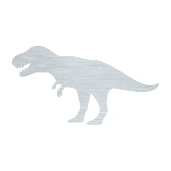 Samolepící dekorace SAMOLEPKA Tyrannosaurus Rex 001 levá (61 - škrábaný hliník) NA AUTO, NÁLEPKA, FÓLIE, POLEP, TUNING, VLASTNÍ TEXT, TISK, AUTOSAMOLEPKY.cz, POLEPY, OBRÁZEK, LOGO, SAMOLEPKY