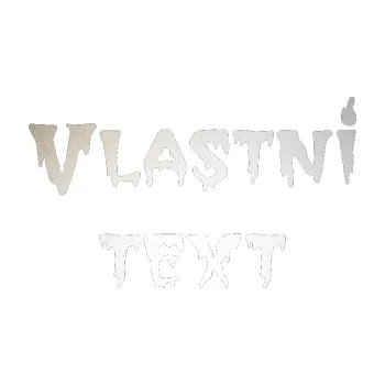 Polep vozidla Vlastní text - QTGhoul Face (82 - odrazková reflexní bílá) SAMOLEPKA NA AUTO, NÁLEPKA, FÓLIE, POLEP, TUNING, VLASTNÍ TEXT, TISK, AUTOSAMOLEPKY.cz, POLEPY, OBRÁZEK, LOGO, 3D STICKERS