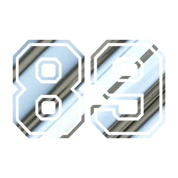 Polep vozidla Startovní číslo 89 typ 4 (80 - chrom fólie stříbrná zrcadlová) SAMOLEPKA NA AUTO, NÁLEPKA, FÓLIE, POLEP, TUNING, VLASTNÍ TEXT, TISK, AUTOSAMOLEPKY.cz, POLEPY, OBRÁZEK, LOGO, 3D STICKERS