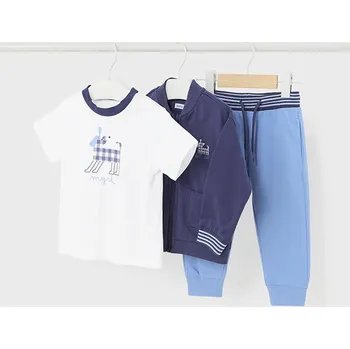 3 dílná tepláková souprava Mayoral 1843 modrá Velikost: 9 měsíců, barva: modrá