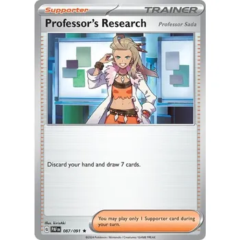 Karetní hra Professor´s Research Professor Sada 087/091- Paldean Fates Typ karty: Reverse Holo
