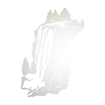 Samolepící dekorace SAMOLEPKA Vodopád levá krajina (82 - odrazková reflexní bílá) NA AUTO, NÁLEPKA, FÓLIE, POLEP, TUNING, VLASTNÍ TEXT, TISK, AUTOSAMOLEPKY.cz, POLEPY, OBRÁZEK, LOGO, SAMOLEPKY