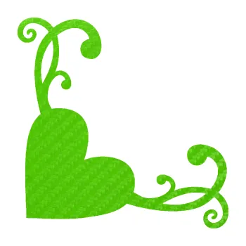 Samolepící dekorace SAMOLEPKA Srdce dekor levá (58 - 3D karbon zelený kawasaki) NA AUTO, NÁLEPKA, FÓLIE, POLEP, TUNING, VLASTNÍ TEXT, TISK, AUTOSAMOLEPKY.cz, POLEPY, OBRÁZEK, LOGO, SAMOLEPKY