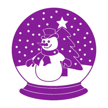 Samolepící dekorace Vánoční dekorace 001 levá sněžítko (14 - fialová) SAMOLEPKA NA AUTO, NÁLEPKA, FÓLIE, POLEP, TUNING, VLASTNÍ TEXT, TISK, AUTOSAMOLEPKY.cz, POLEPY, OBRÁZEK, LOGO, 3D STICKERS