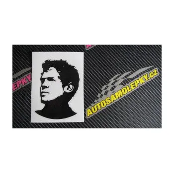Samolepící dekorace SAMOLEPKA Sebastian Vettel silueta levá (17 - šedá) NA AUTO, NÁLEPKA, FÓLIE, POLEP, TUNING, VLASTNÍ TEXT, TISK, AUTOSAMOLEPKY.cz, POLEPY, OBRÁZEK, LOGO, SAMOLEPKY