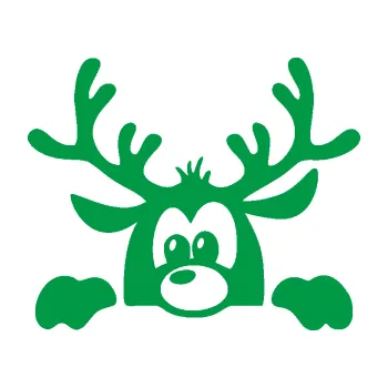 Samolepící dekorace SAMOLEPKA Sob 002 levá vykukuje (12 - zelená) NA AUTO, NÁLEPKA, FÓLIE, POLEP, TUNING, VLASTNÍ TEXT, TISK, AUTOSAMOLEPKY.cz, POLEPY, OBRÁZEK, LOGO, SAMOLEPKY