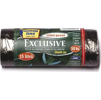 Pytle na odpadky Sáček na odpad Exclusive 35 l/50 ks černá