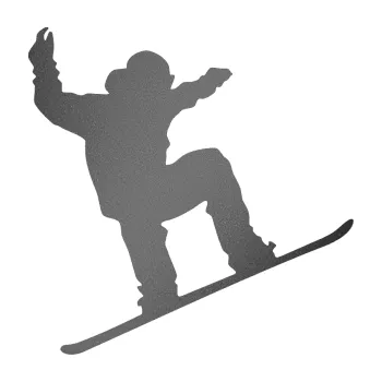 Samolepicí dekorace na vozidlo Snowboard 003 pravá (41 - grafitová metalíza) SAMOLEPKA NA AUTO, NÁLEPKA, FÓLIE, POLEP, TUNING, VLASTNÍ TEXT, TISK, AUTOSAMOLEPKY.cz, POLEPY, OBRÁZEK, LOGO, 3D STICKERS