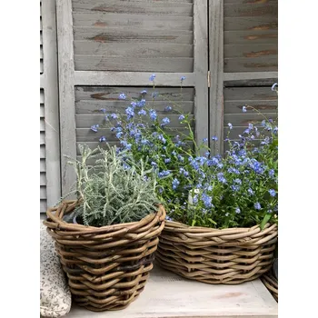 Květináč Ratanový květináč s plastovou výplní Velikost: Velký