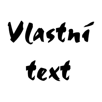 Polep vozidla Vlastní text - Staccato (01 - černá) SAMOLEPKA NA AUTO, NÁLEPKA, FÓLIE, POLEP, TUNING, VLASTNÍ TEXT, TISK, AUTOSAMOLEPKY.cz, POLEPY, OBRÁZEK, LOGO, 3D STICKERS