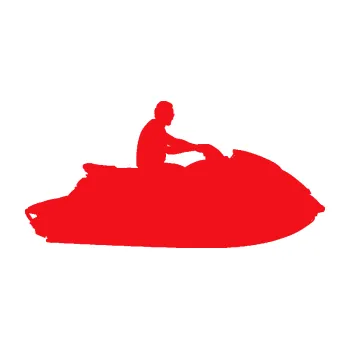 Polep vozidla SAMOLEPKA Vodní skútr 003 pravá (10 - červená) NA AUTO, NÁLEPKA, FÓLIE, POLEP, TUNING, VLASTNÍ TEXT, TISK, AUTOSAMOLEPKY.cz, POLEPY, OBRÁZEK, LOGO, SAMOLEPKY