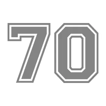 Polep vozidla Startovní číslo 70 typ 4 (17 - šedá) SAMOLEPKA NA AUTO, NÁLEPKA, FÓLIE, POLEP, TUNING, VLASTNÍ TEXT, TISK, AUTOSAMOLEPKY.cz, POLEPY, OBRÁZEK, LOGO, 3D STICKERS