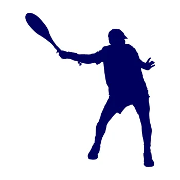 Polep vozidla Tenista 013 levá (23 - tmavě modrá) SAMOLEPKA NA AUTO, NÁLEPKA, FÓLIE, POLEP, TUNING, VLASTNÍ TEXT, TISK, AUTOSAMOLEPKY.cz, POLEPY, OBRÁZEK, LOGO, 3D STICKERS