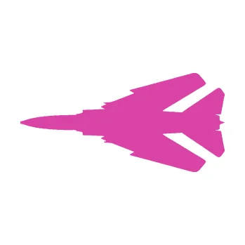 Polep vozidla SAMOLEPKA NA AUTO Stíhací letoun 007 levá MIG (16 - růžová) NÁLEPKA, FÓLIE, POLEP, TUNING, VLASTNÍ TEXT, TISK, AUTOSAMOLEPKY.cz, POLEPY, OBRÁZEK, LOGO, SAMOLEPKY