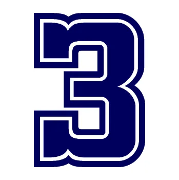 Polep vozidla Startovní číslo 3 typ 5 (23 - tmavě modrá) SAMOLEPKA NA AUTO, NÁLEPKA, FÓLIE, POLEP, TUNING, VLASTNÍ TEXT, TISK, AUTOSAMOLEPKY.cz, POLEPY, OBRÁZEK, LOGO, 3D STICKERS