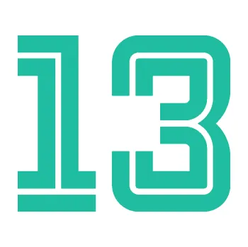 Polep vozidla Startovní číslo 13 typ 7 (25 - tyrkysová) SAMOLEPKA NA AUTO, NÁLEPKA, FÓLIE, POLEP, TUNING, VLASTNÍ TEXT, TISK, AUTOSAMOLEPKY.cz, POLEPY, OBRÁZEK, LOGO, 3D STICKERS