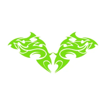 Polep vozidla Tetování 202 (04 - zelená kawasaki) SAMOLEPKA NA AUTO, NÁLEPKA, FÓLIE, POLEP, TUNING, VLASTNÍ TEXT, TISK, AUTOSAMOLEPKY.cz, POLEPY, OBRÁZEK, LOGO, 3D STICKERS